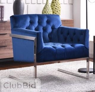 Everly Quinn Abena Armchair - Navy (EYQN4793_24010636)